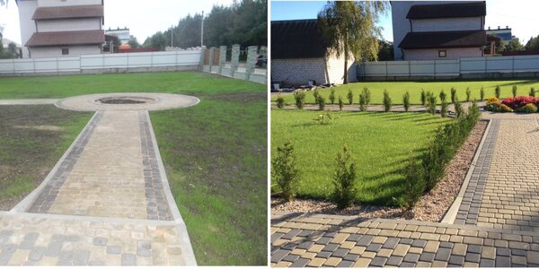 Благоустройство территории частного дома в деревне Тюрли