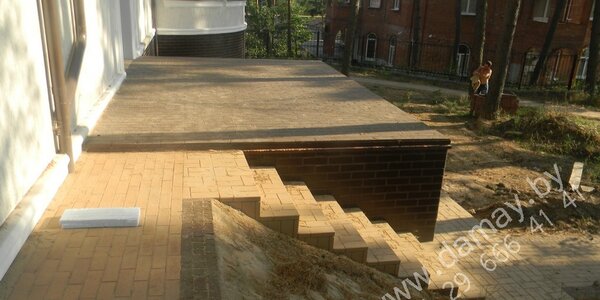 6) Ступеньки из клинкера(вид сбоку)