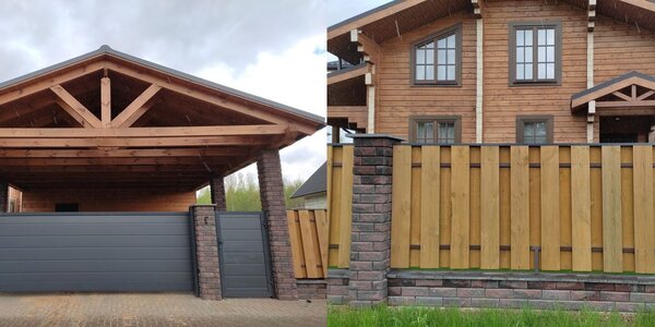 Забор из брика