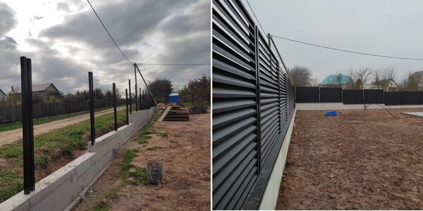 Забор жалюзи